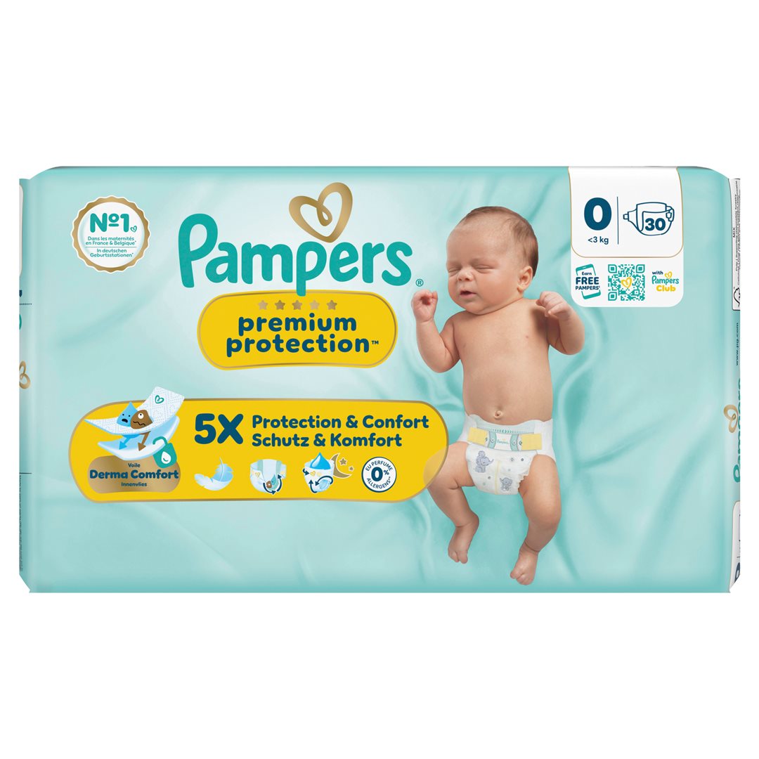 Pampers Premium Protection New Baby Gr0 <3kg Micro single pack 30 pce