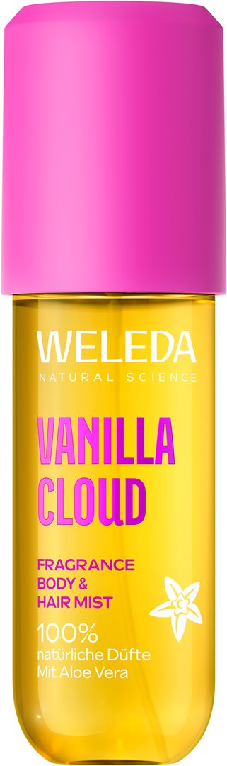 Weleda fragrance body & hair mist vanilla cloud spr 95 ml