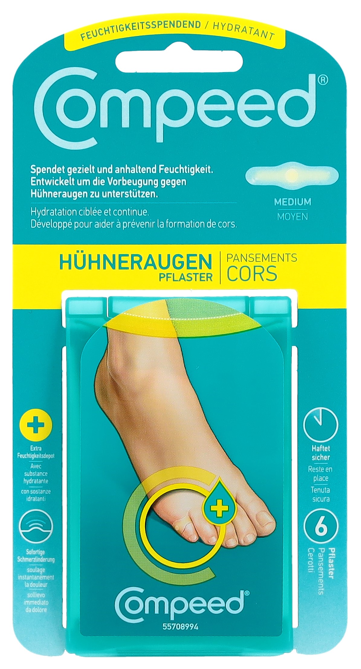 COMPEED Hühneraugen Pflaster feuchtigk 6 Stk