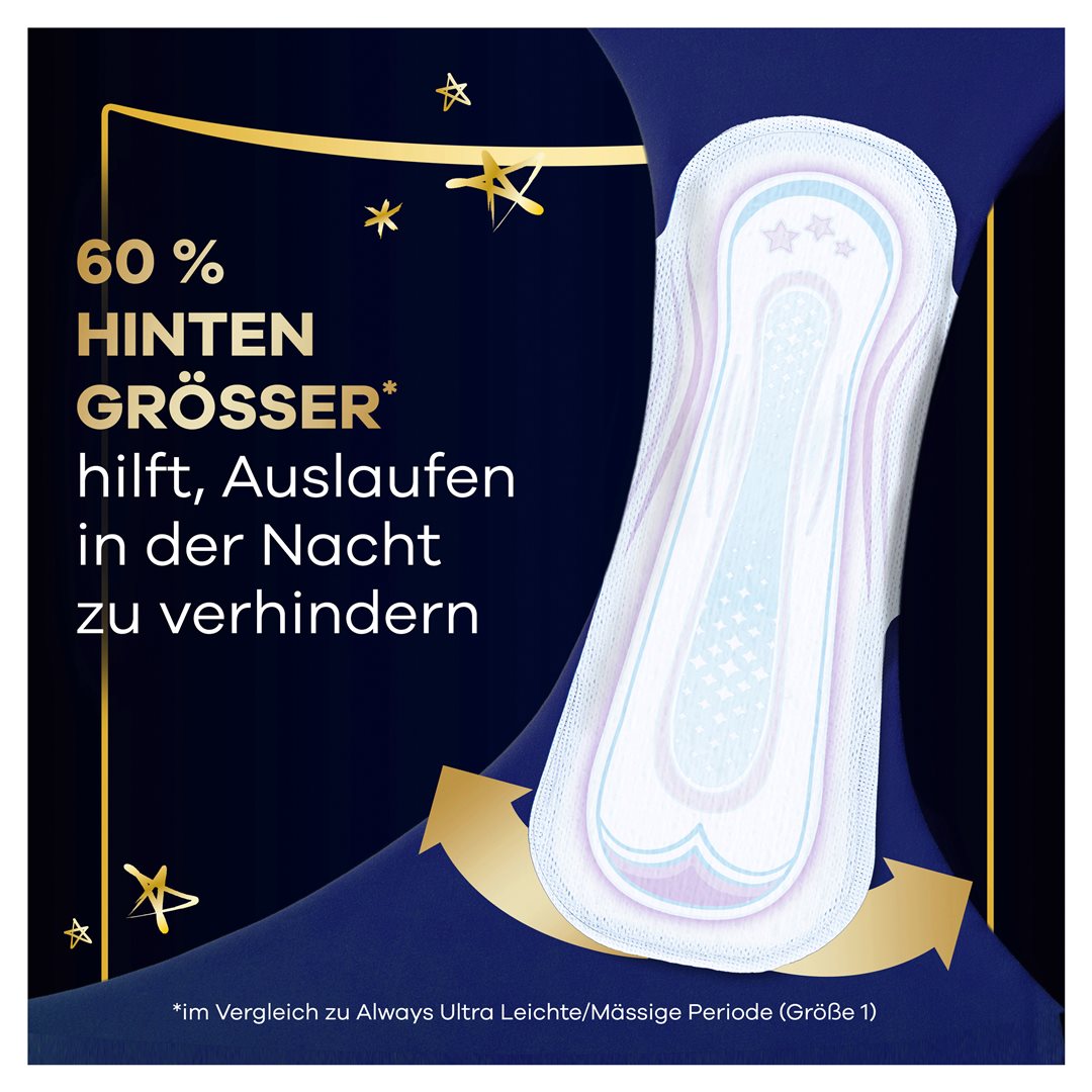 always Ultra Binde Gr4 Secure Night mit Flügeln BigPack 16 Stk