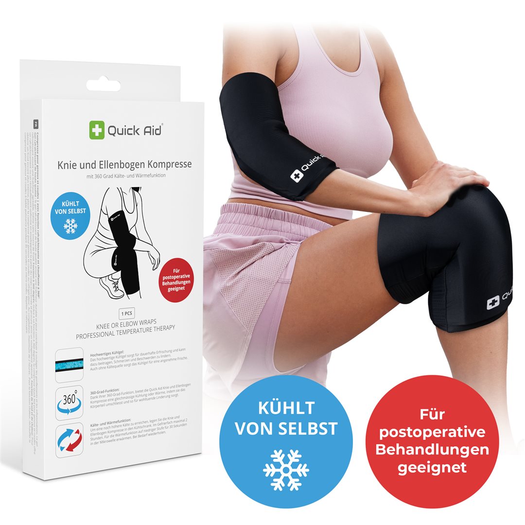 Quick Aid Knie oder Ellenbogen Kompresse M