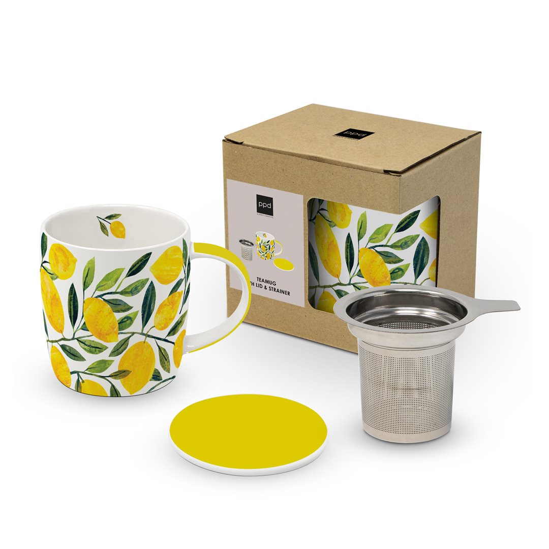 HERBORISTERIA Tea Mug Lemon mit Siebeinsatz x 2 Stk