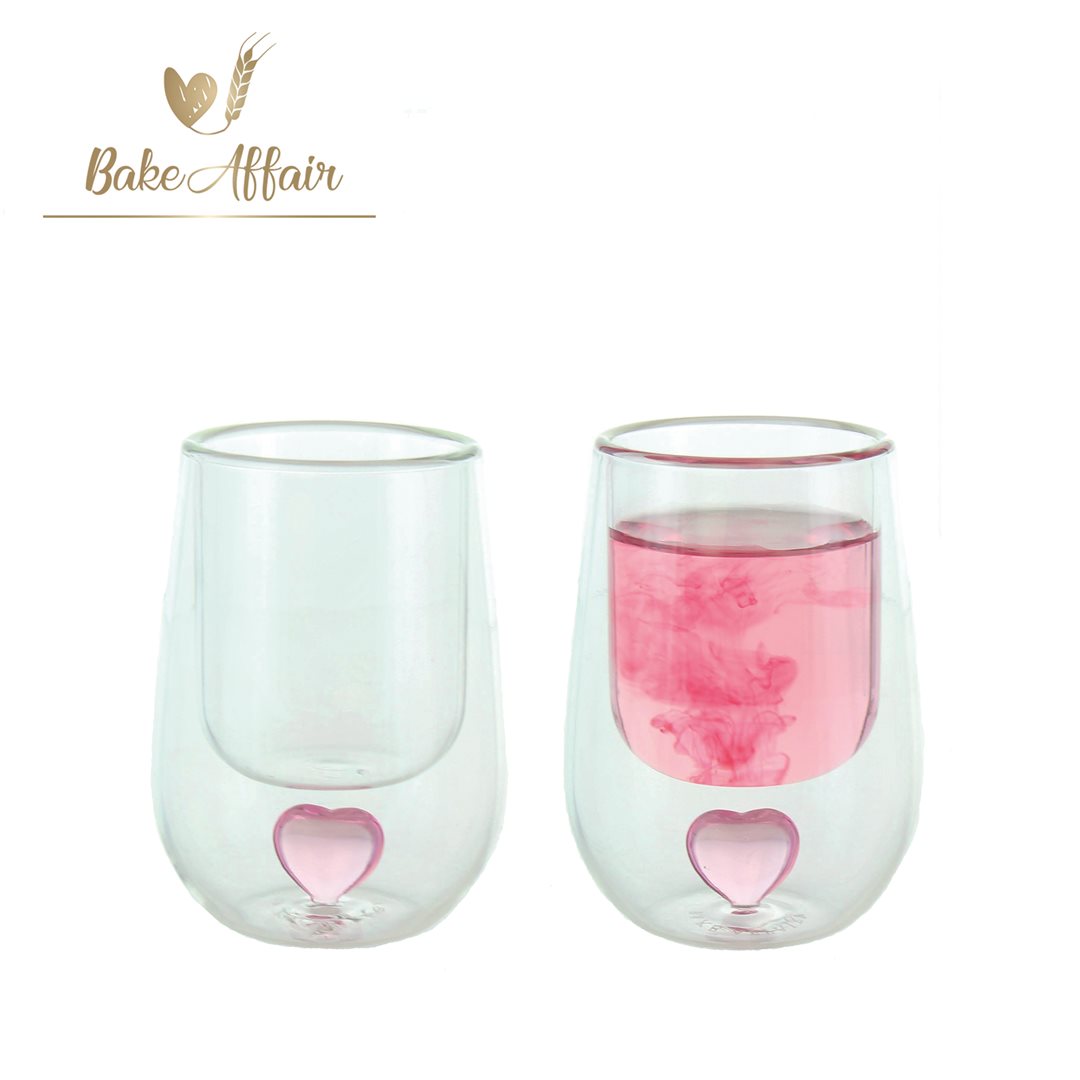 Herboristeria set de 2 verres 80ml coeur double parvois