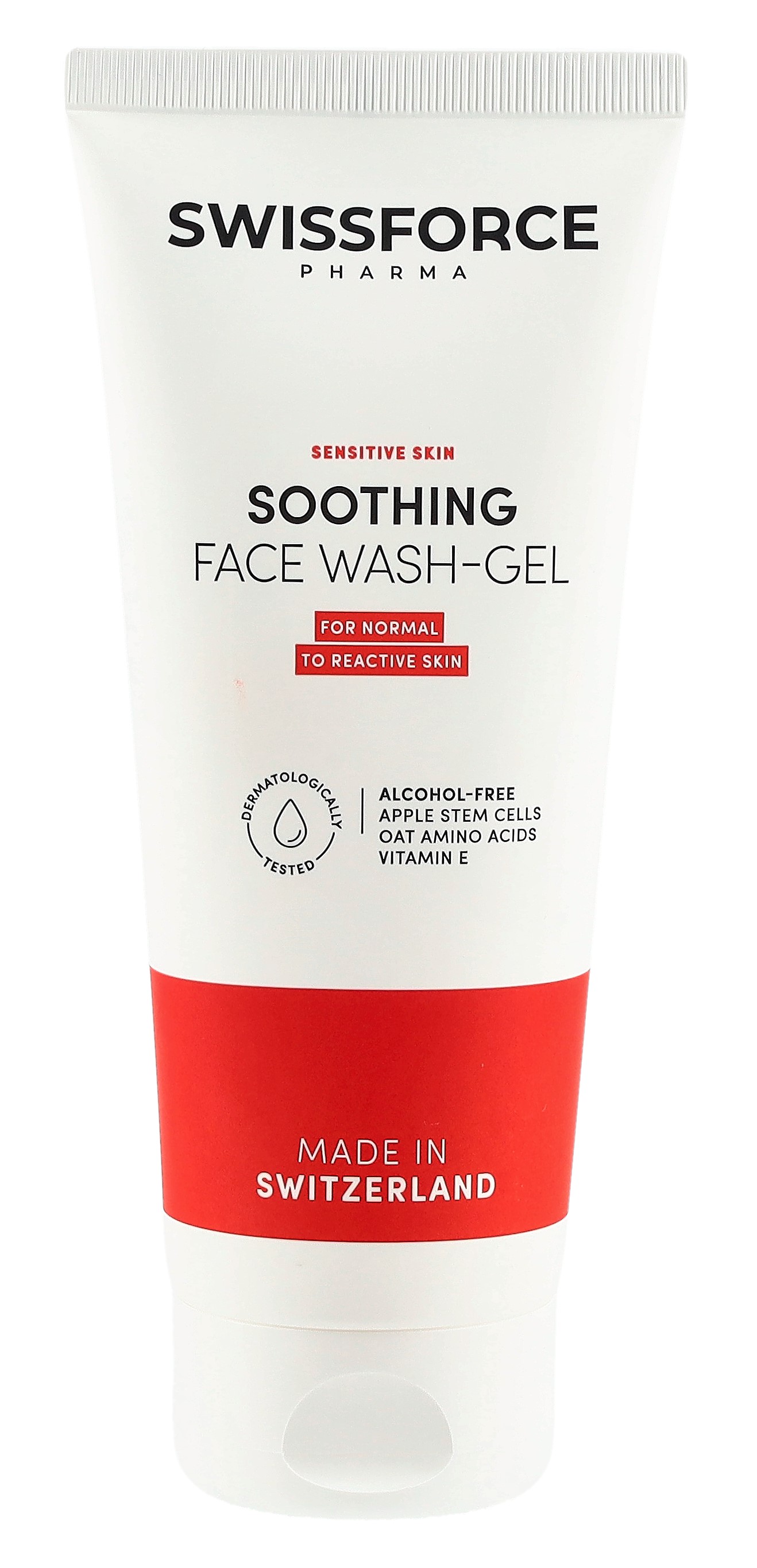 SWISSFORCE Sanftes Waschgel vegan ohne Alkohol & Duftstoffe mit allergenfreiem Duft Tb 200 ml