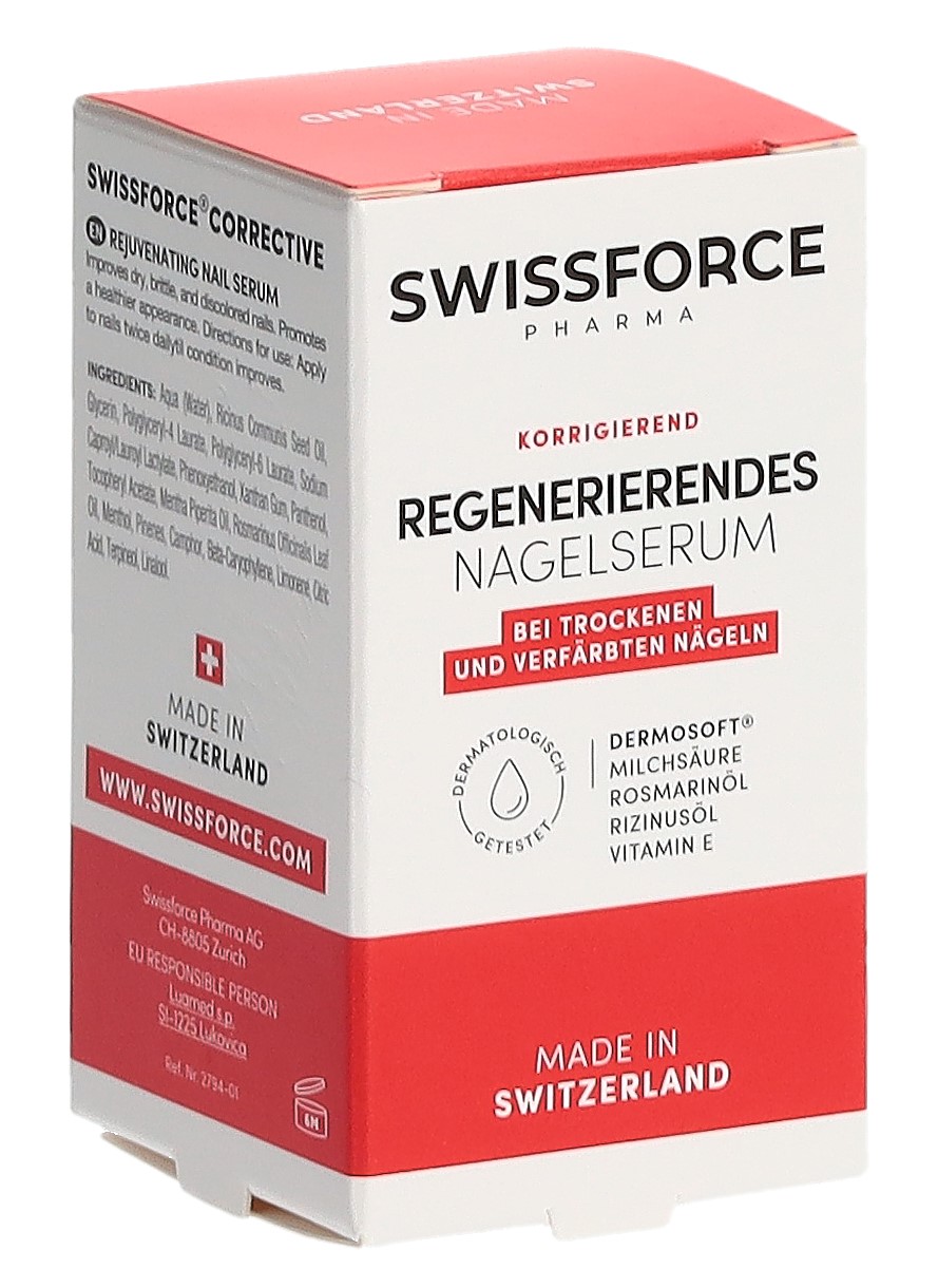 SWISSFORCE sérum régénérant ongles jaunis fl verre 10 ml