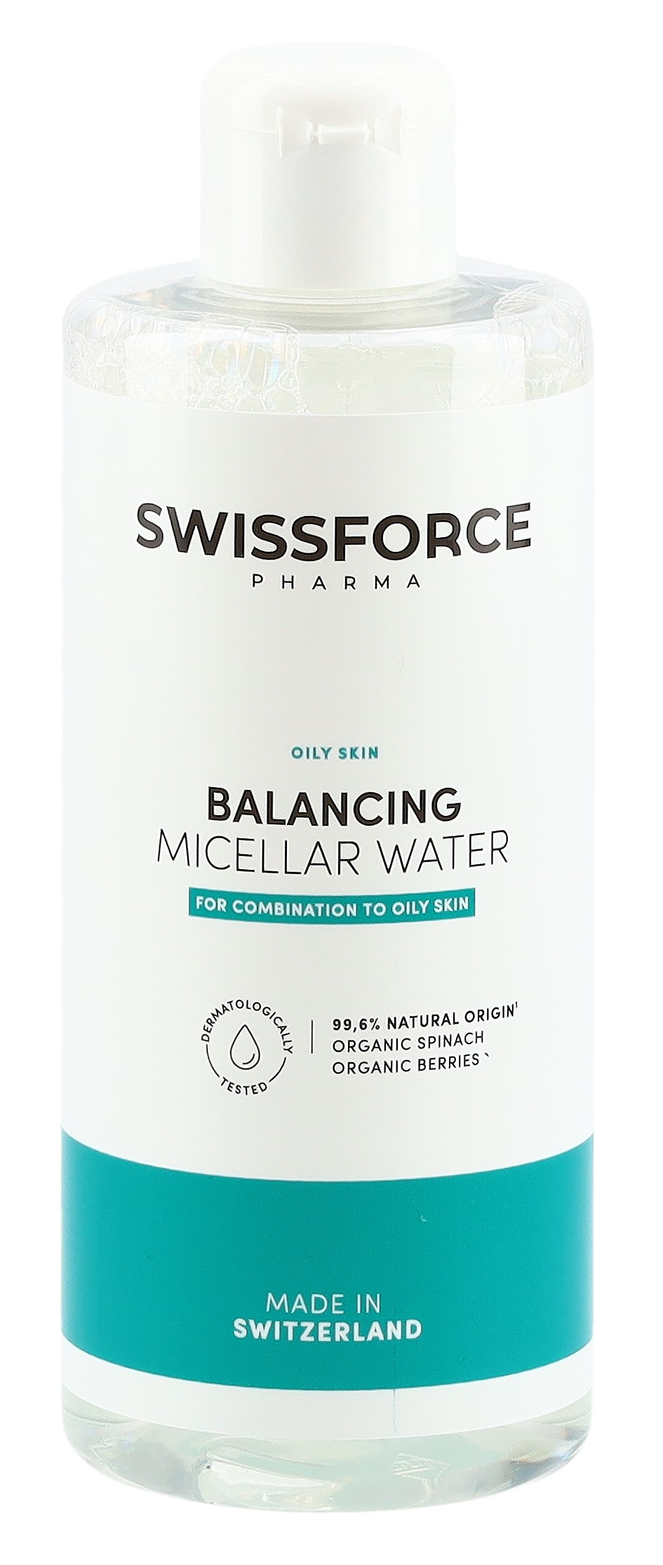 SWISSFORCE Ausgleichendes Mizellenwasser vegan für misch- bis fettige Haut Fl 250 ml