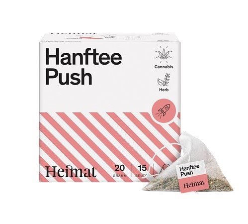 HEIMAT Hanftee Push Btl 15 Stk x 3 Stk