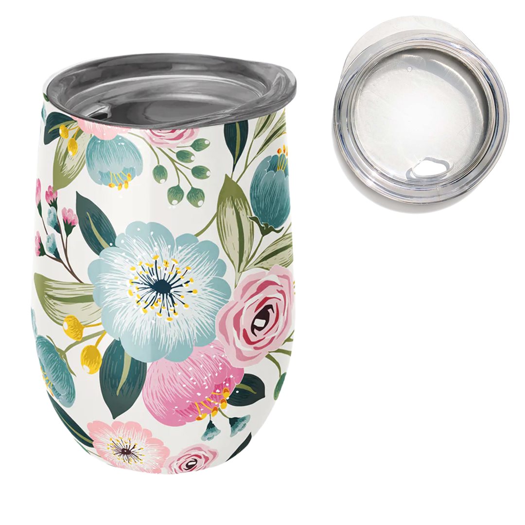 HERBORISTERIA Thermo Mug 420ml Pastel Flowers x 2 Stk