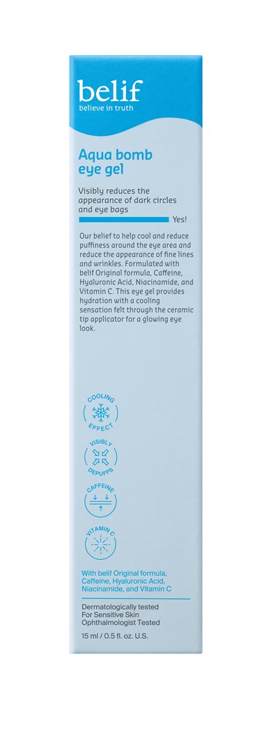 belif aqua bomb eye gel depuffing appl 15 ml