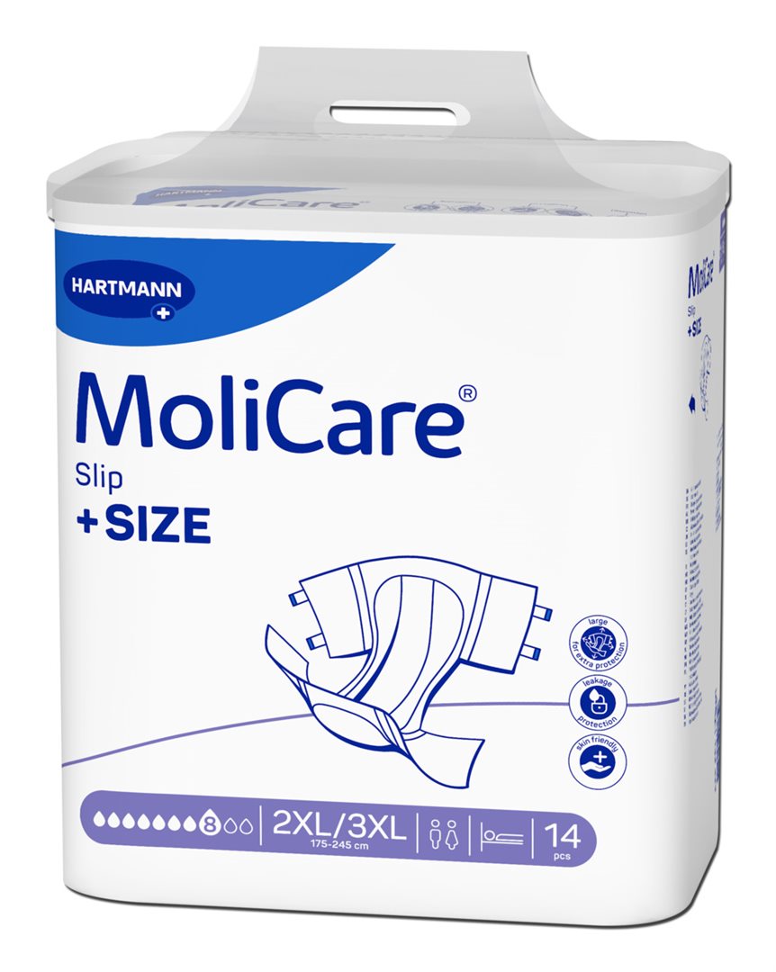 MoliCare Slip 2XL/3XL +Size 8 Drops sach 14 pce