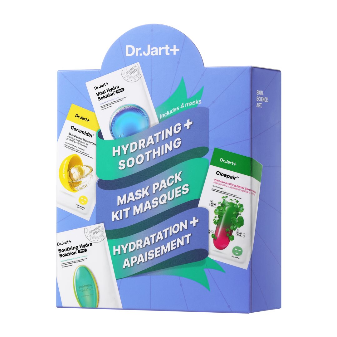 Dr.Jart+ Hydrating & Soothing Mask Kit 4 pièces