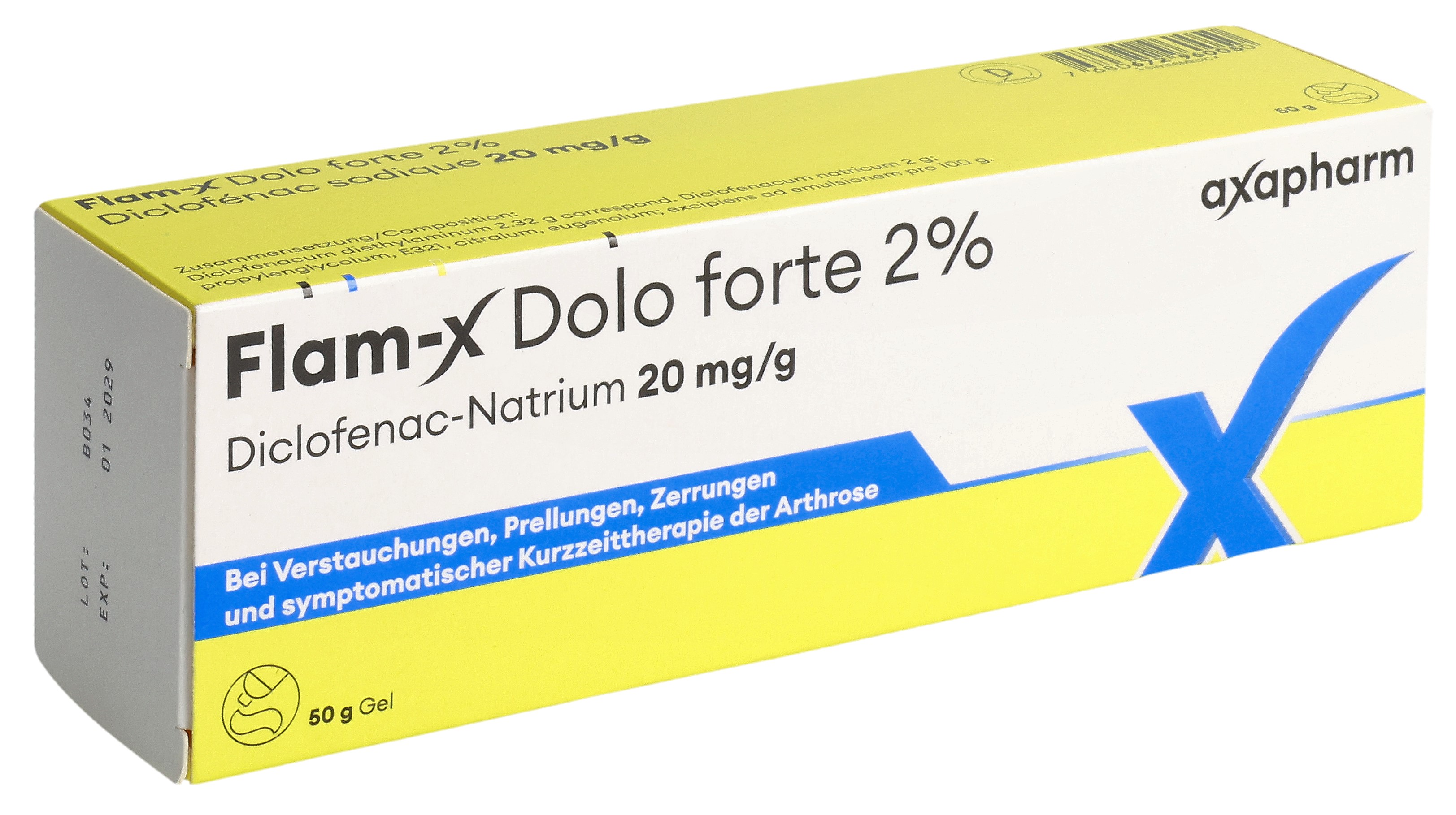 Flam-X Dolo forte gel 2 % tb 50 g