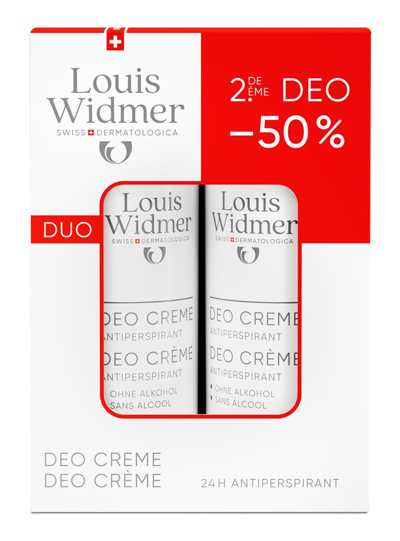 Louis Widmer déo-duo crème antiperspirant parfumé 2 x 40 ml