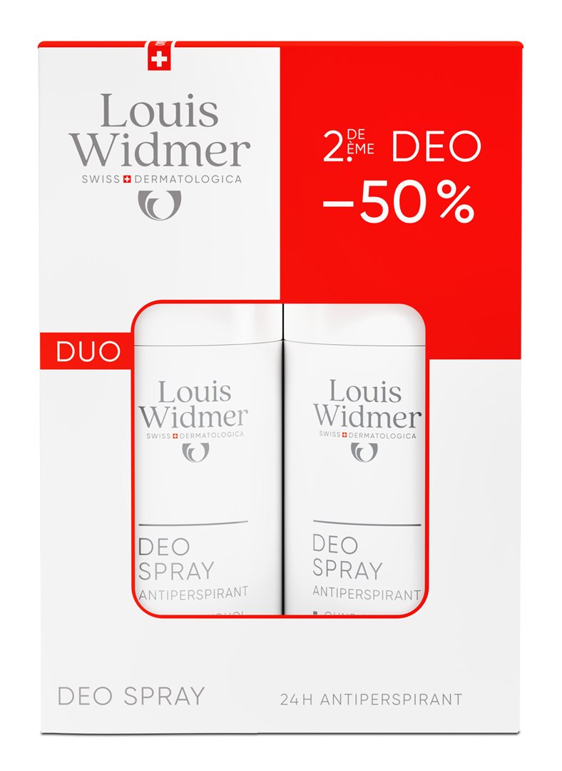 Louis Widmer déo-duo spray antiperspirant parfumé 2 x 75 ml