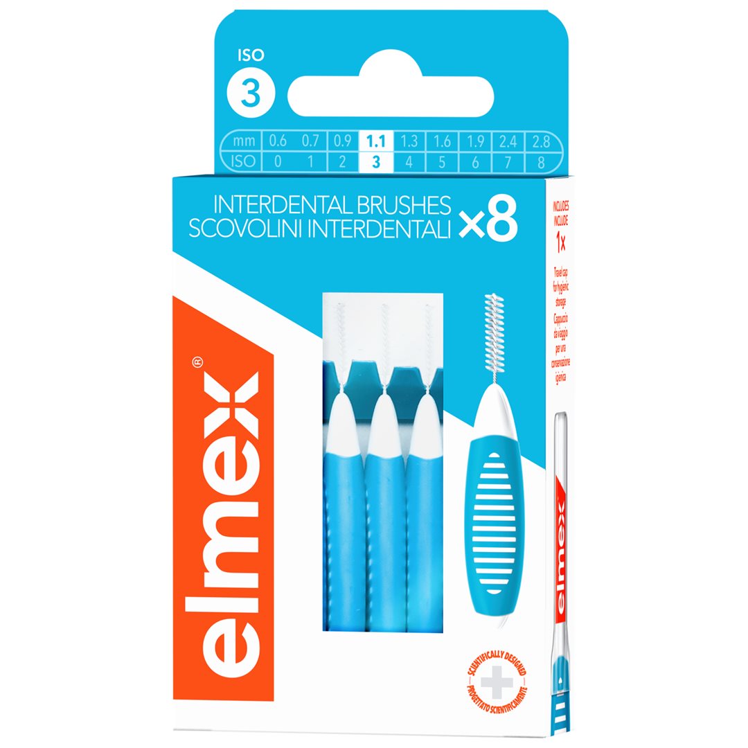 elmex Interdentalbürsten 0.6mm blau 8 Stk