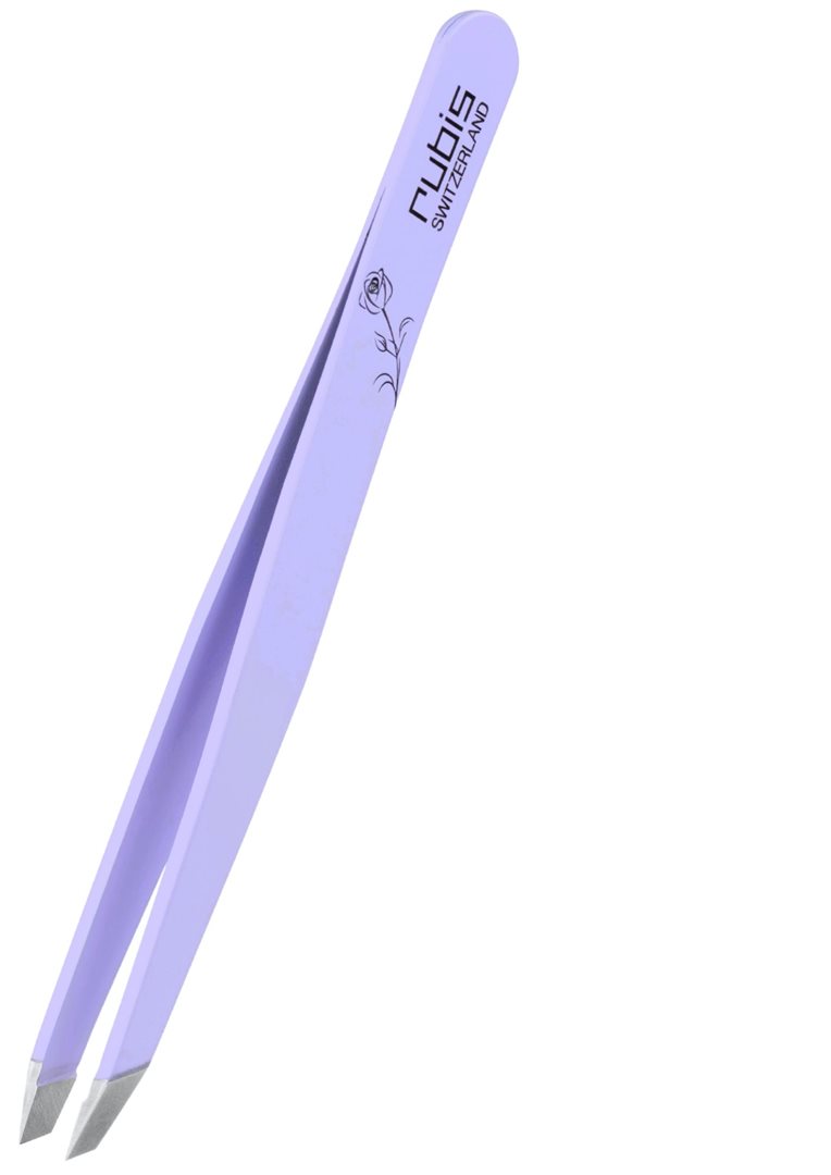 RUBIS Pinzette schräg Inox Rose x 2 Stk
