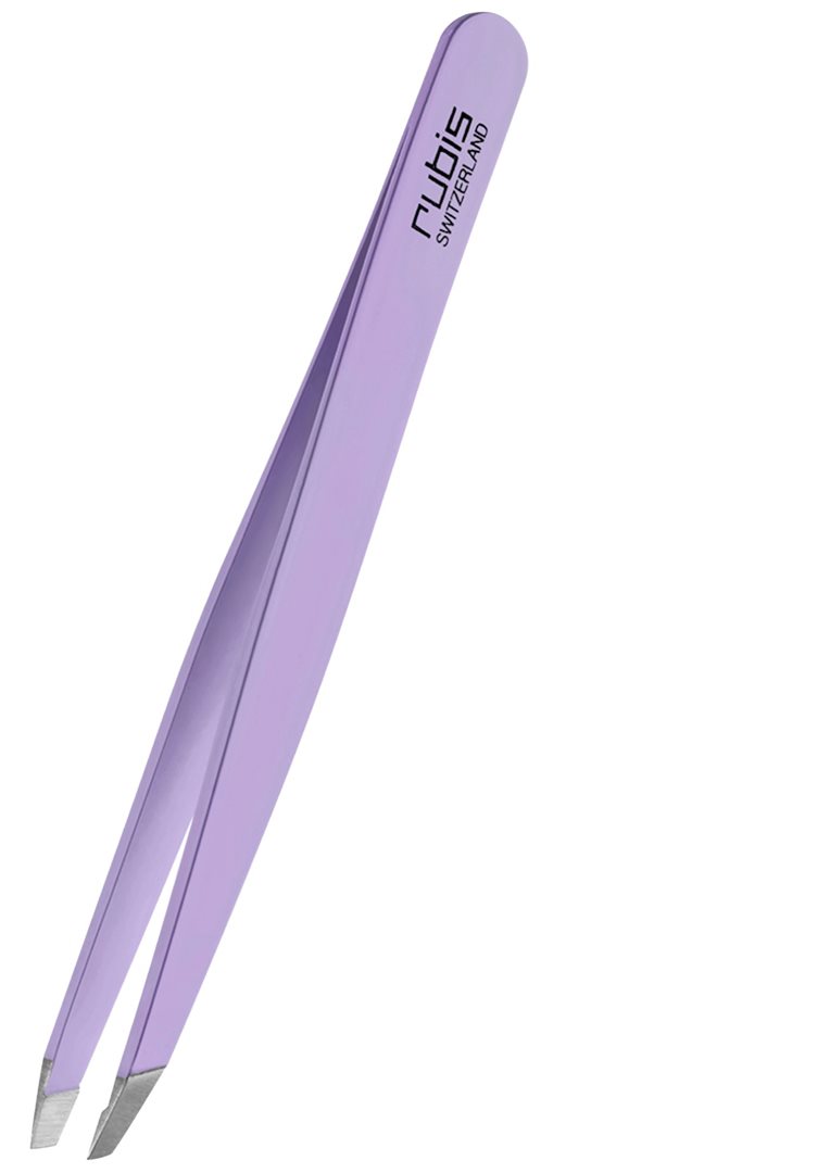 RUBIS Pinzette schräg Inox Amethyst violett x 2 Stk