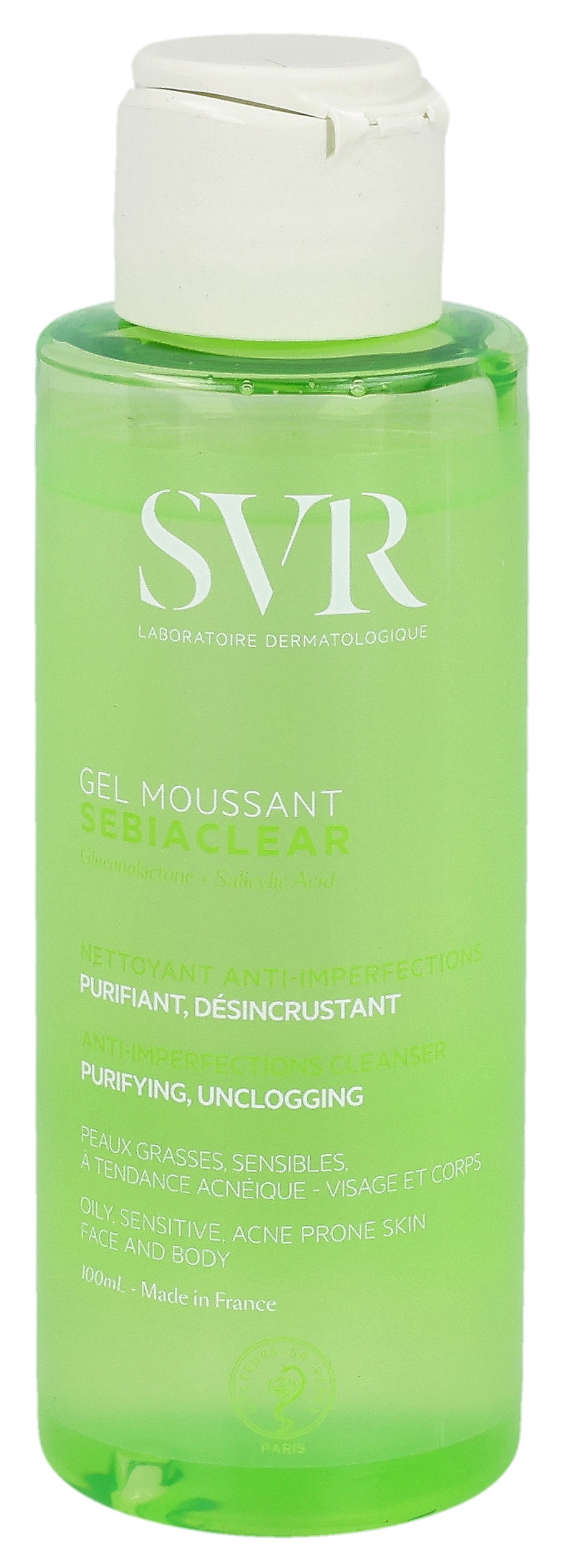 SVR SEBIACLEAR Gel Moussant 100 ml