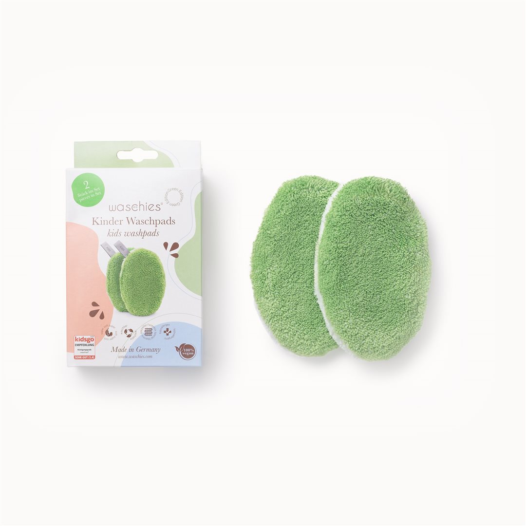 waschies disques nettoyants bébés enfants vert box 2 pce