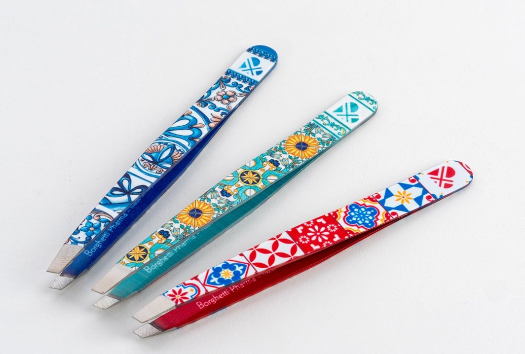 BORGHETTI PHARMA Kosmetikpinzette schräg Maiolica x 2 Stk