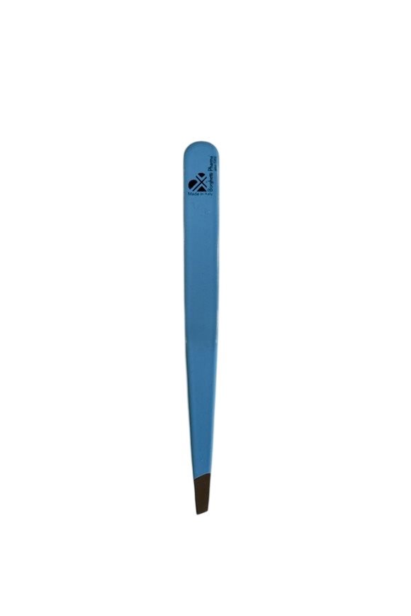 BORGHETTI PHARMA Kosmetikpinzette schräg blau Box x 2 Stk