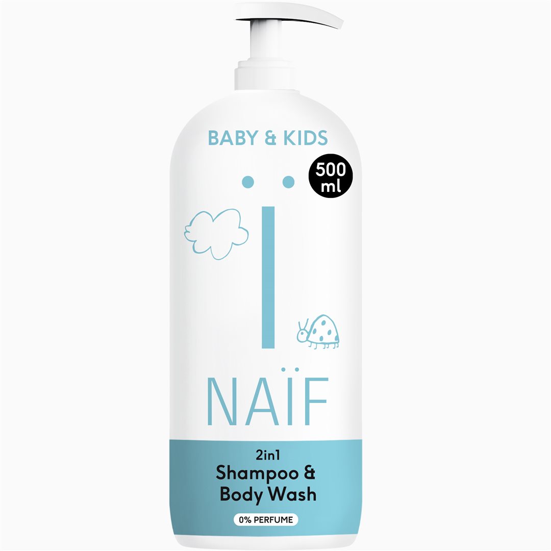 Naif Baby & Kids 2in1 Shampoo & Body Wash sans parfum fl 500 ml