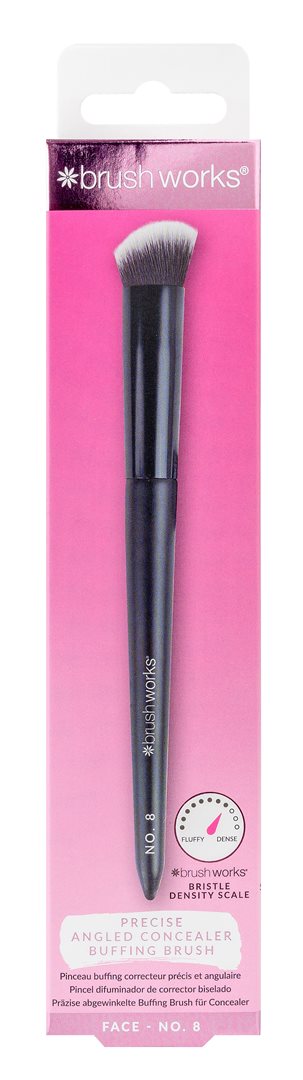 Brushworks precise angled concealer buffing brush no. 8 box