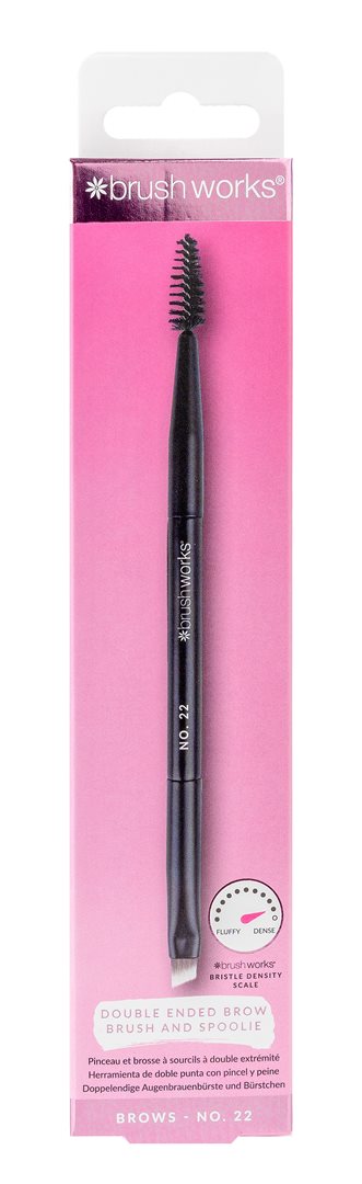 Brushworks double ended brow brush and spoolie no. 22 box