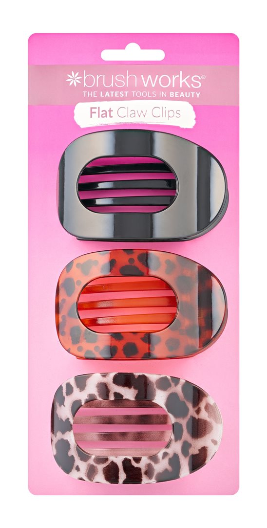 Brushworks Flat Claw Clips Box 3 Stk