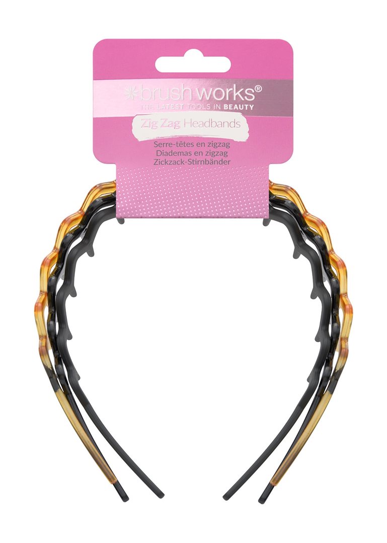 Brushworks Zig Zag Headband Box 3 Stk