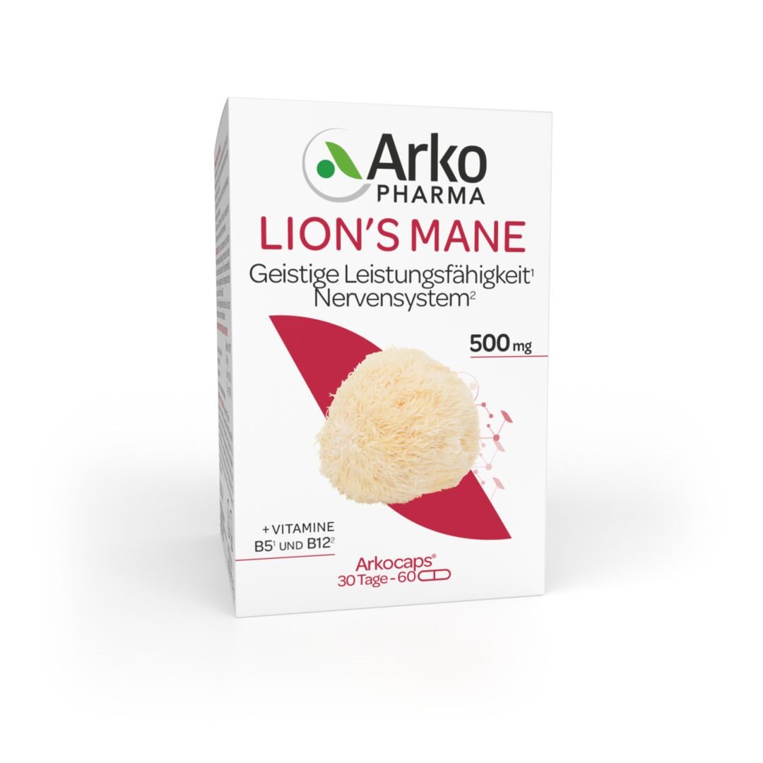 Arkocaps lions mane caps bte 60 pce