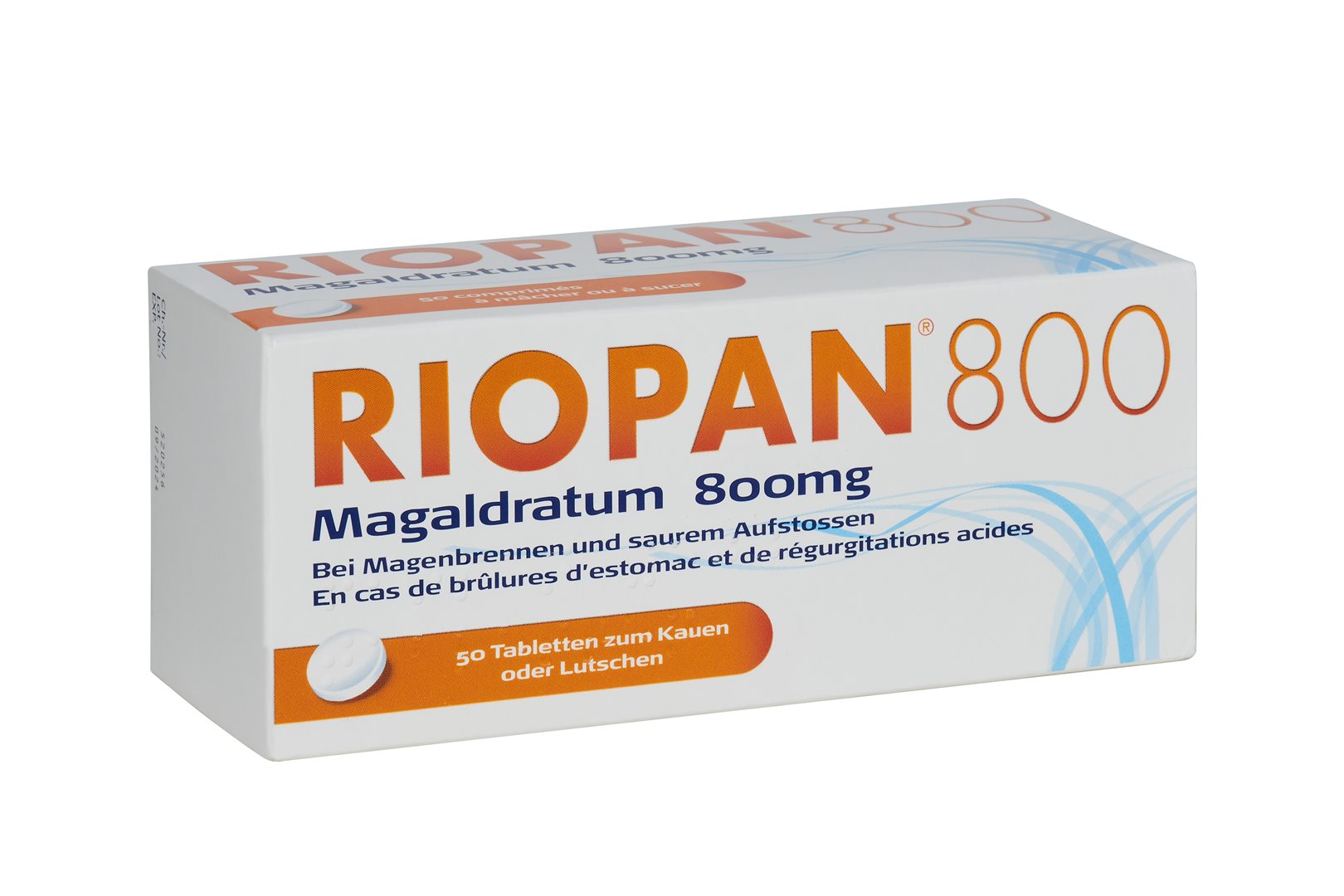 RIOPAN 800 50 Tabletten zum Kauen oder Lutschen