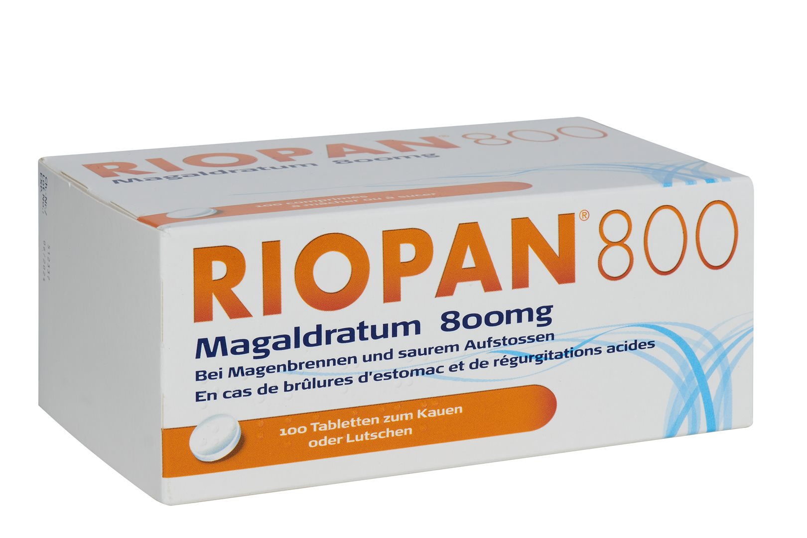 RIOPAN 800 100 Tabletten zum Kauen oder Lutschen