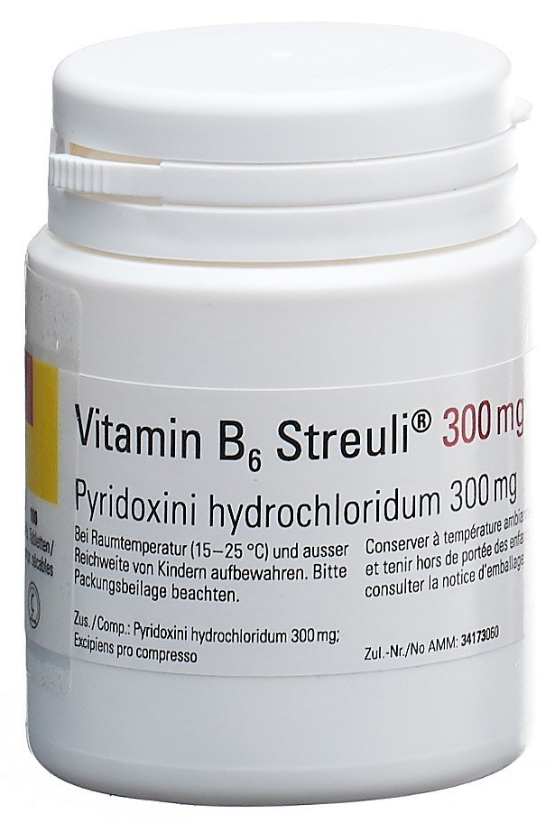 Vitamin B6 Streuli 300 mg 100 teilbare Tabletten