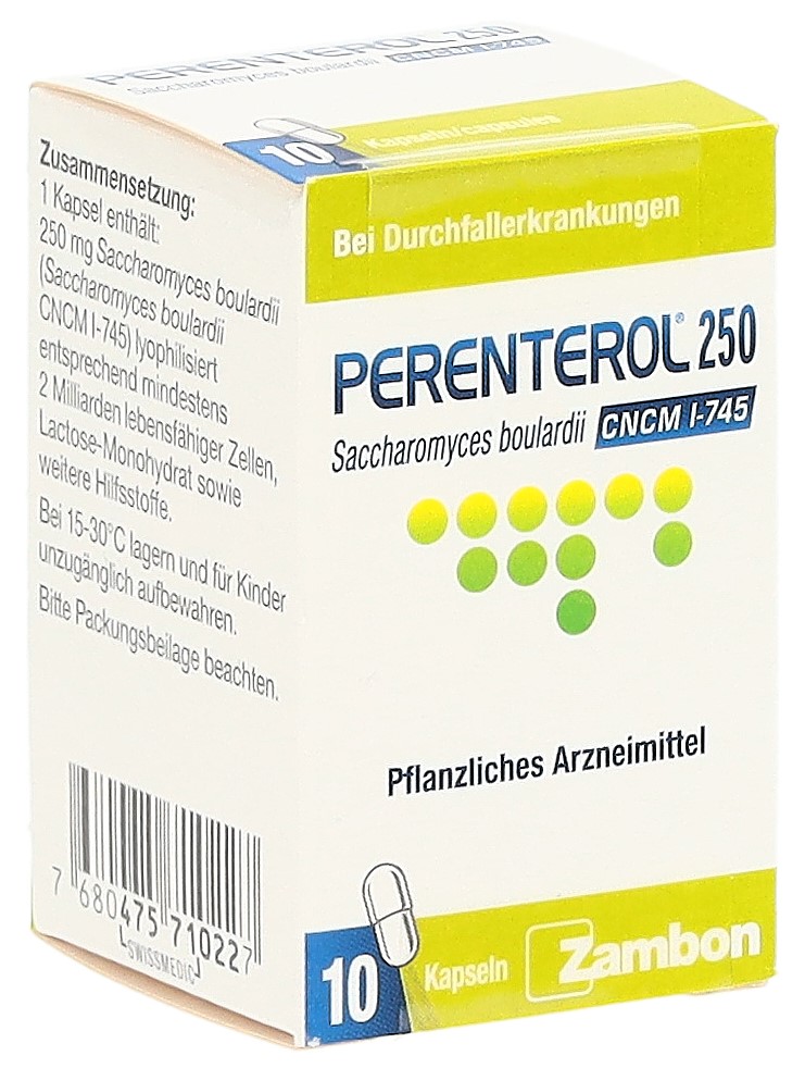 Perenterol Kaps 250 mg 10 Stk