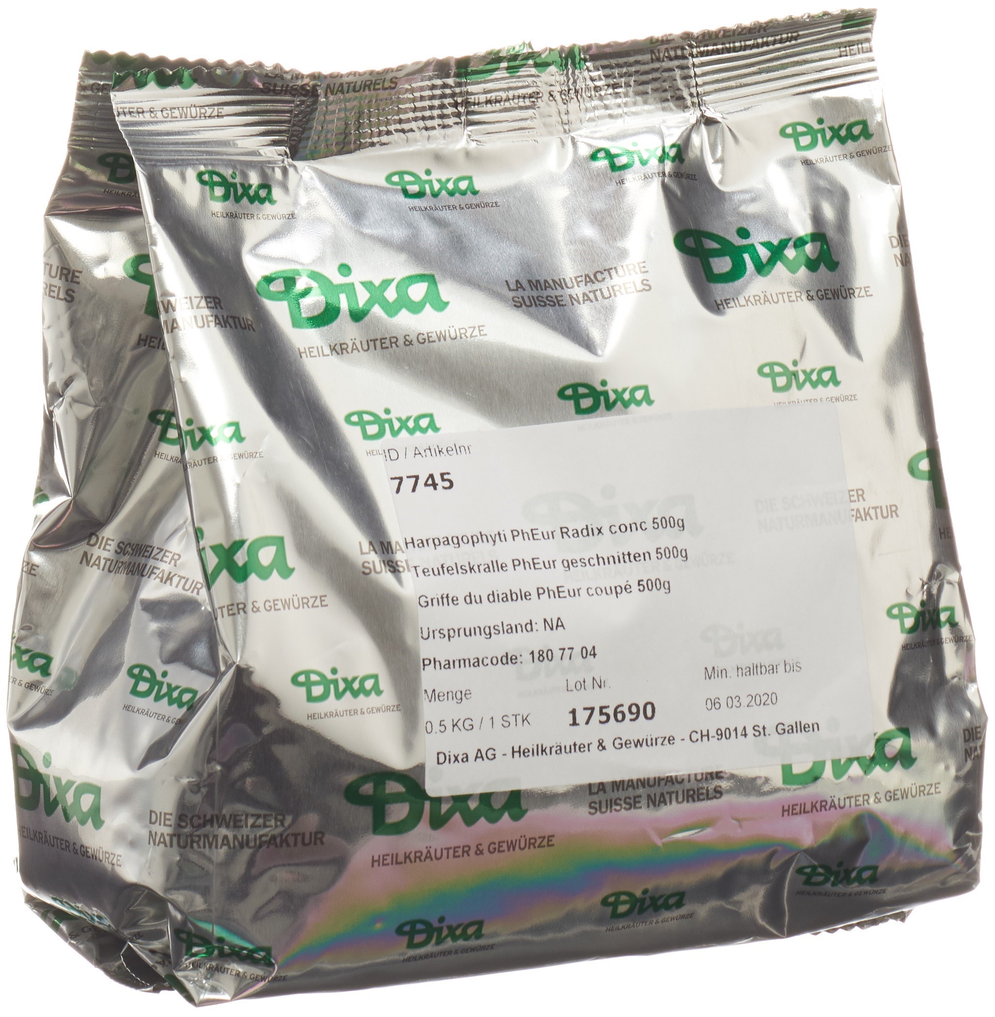 Dixa Griffe du diable DIX coupé 500 g