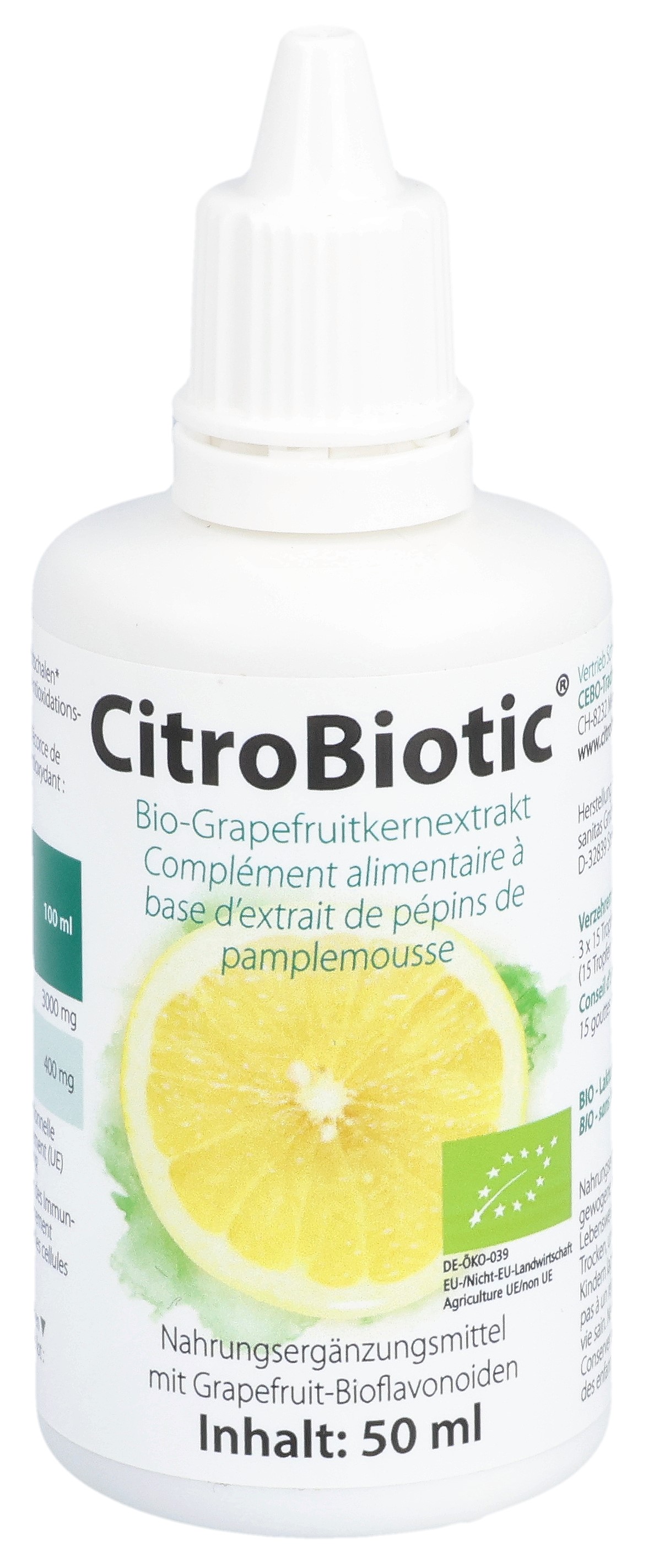 Citrobiotic Grapefruitkern Extrakt Bio 50 ml