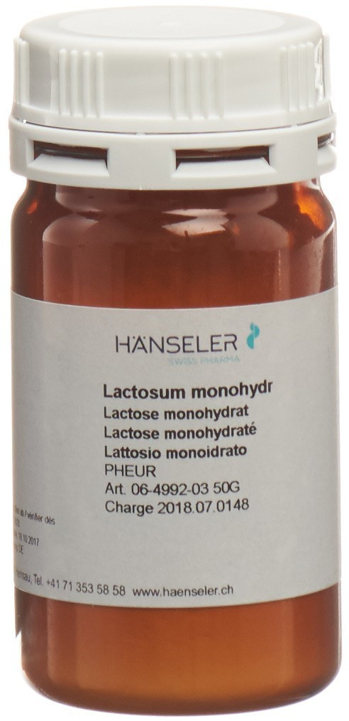Hänseler lactosum monohydricum pdr PhEur 50 g