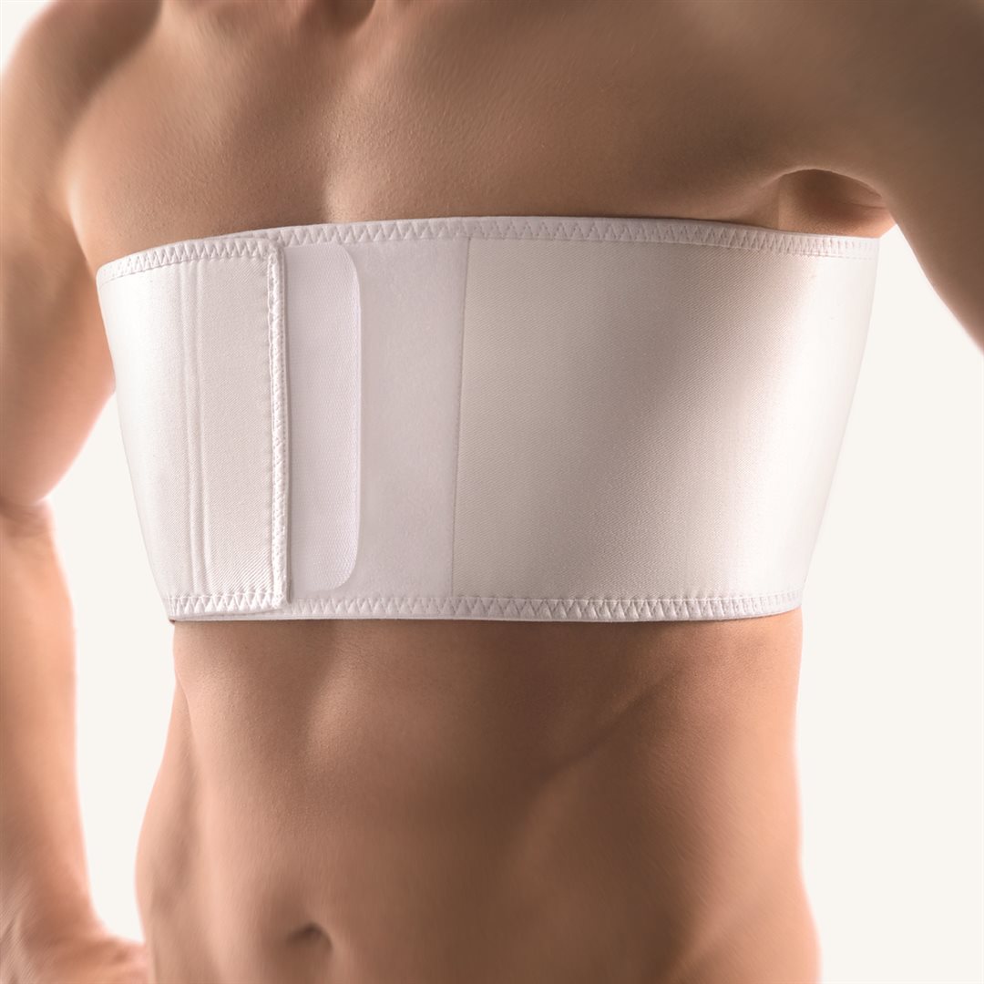 BORT Rippengürtel Herren 16cm S -82cm weiss