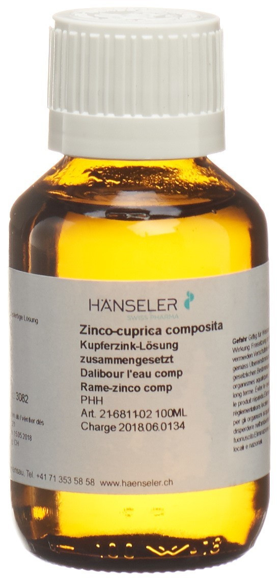 Hänseler Solutio zinco cuprica compositum dalibour PhH 100 ml