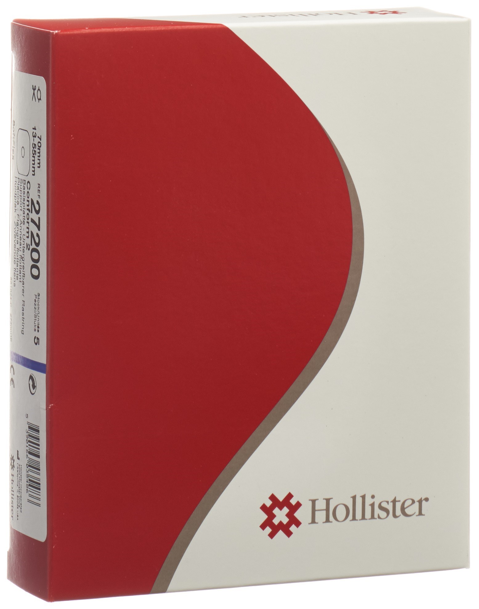 HOLLISTER CONF 2 Basisplatte 13-55mm 5 Stk 27200