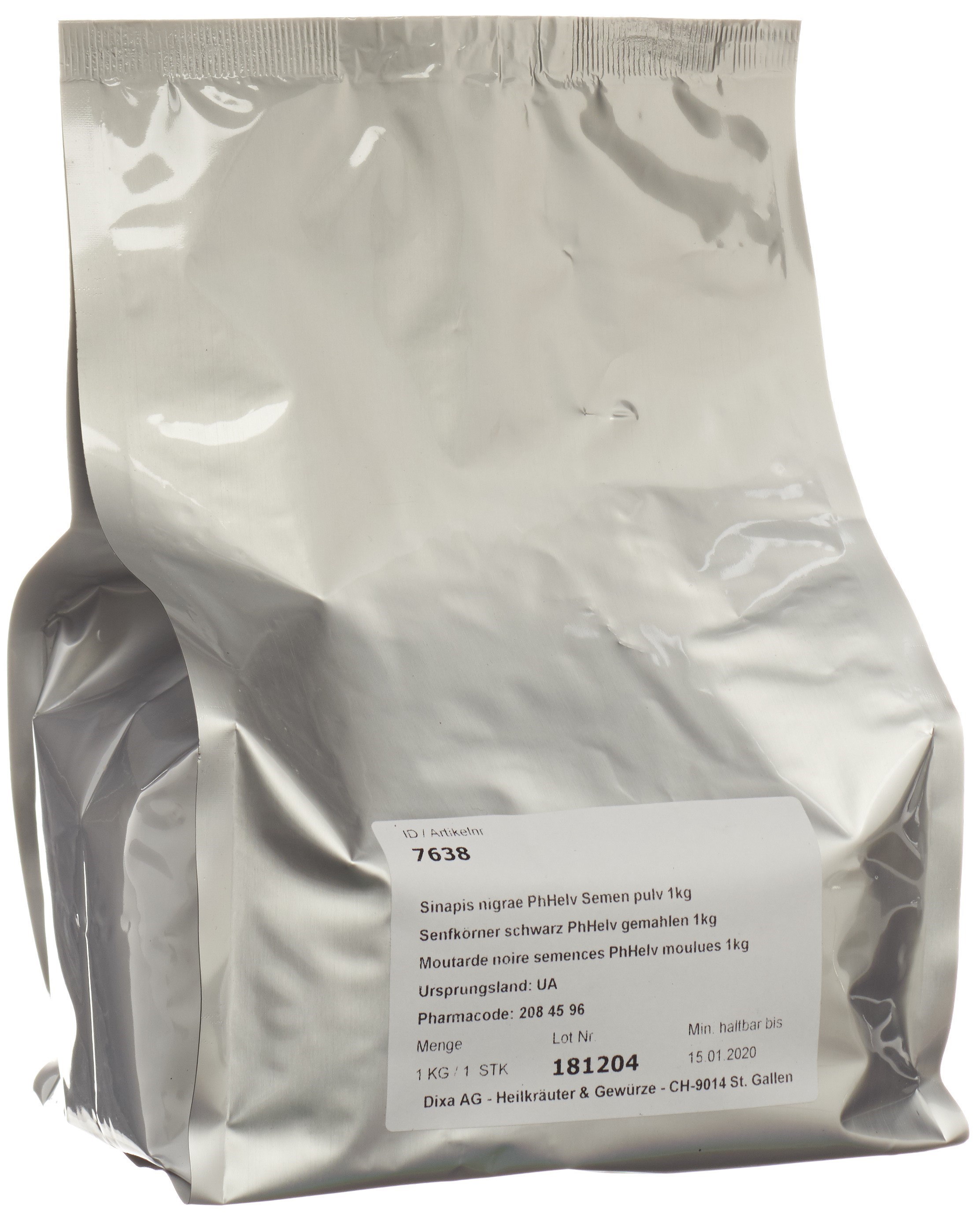 Dixa Moutarde noire semences DIX moulues 1 kg