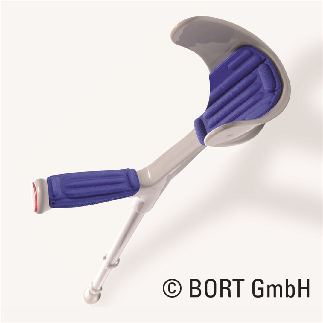 Bort coussinet pour béquilles bleu 1 paire