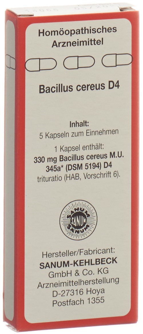 Sanum Bacillus cereus Kaps D 4 5 Stk