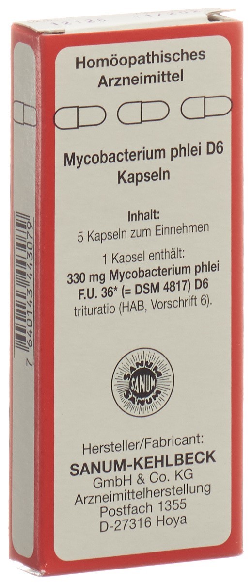 Sanum Mycobacterium phlei Kaps D 6 5 Stk