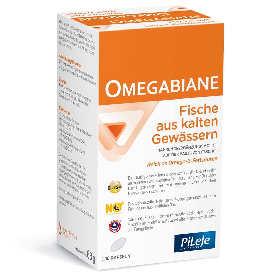 Omegabiane Fische aus kalten Gewässern Kapseln 100 Stk