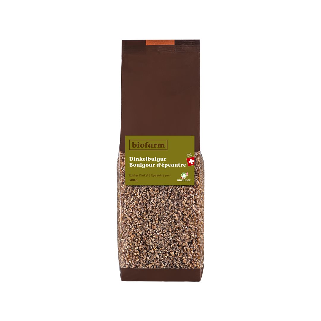 Biofarm Dinkelbulgur vorgekocht CH Knospe Btl 500 g