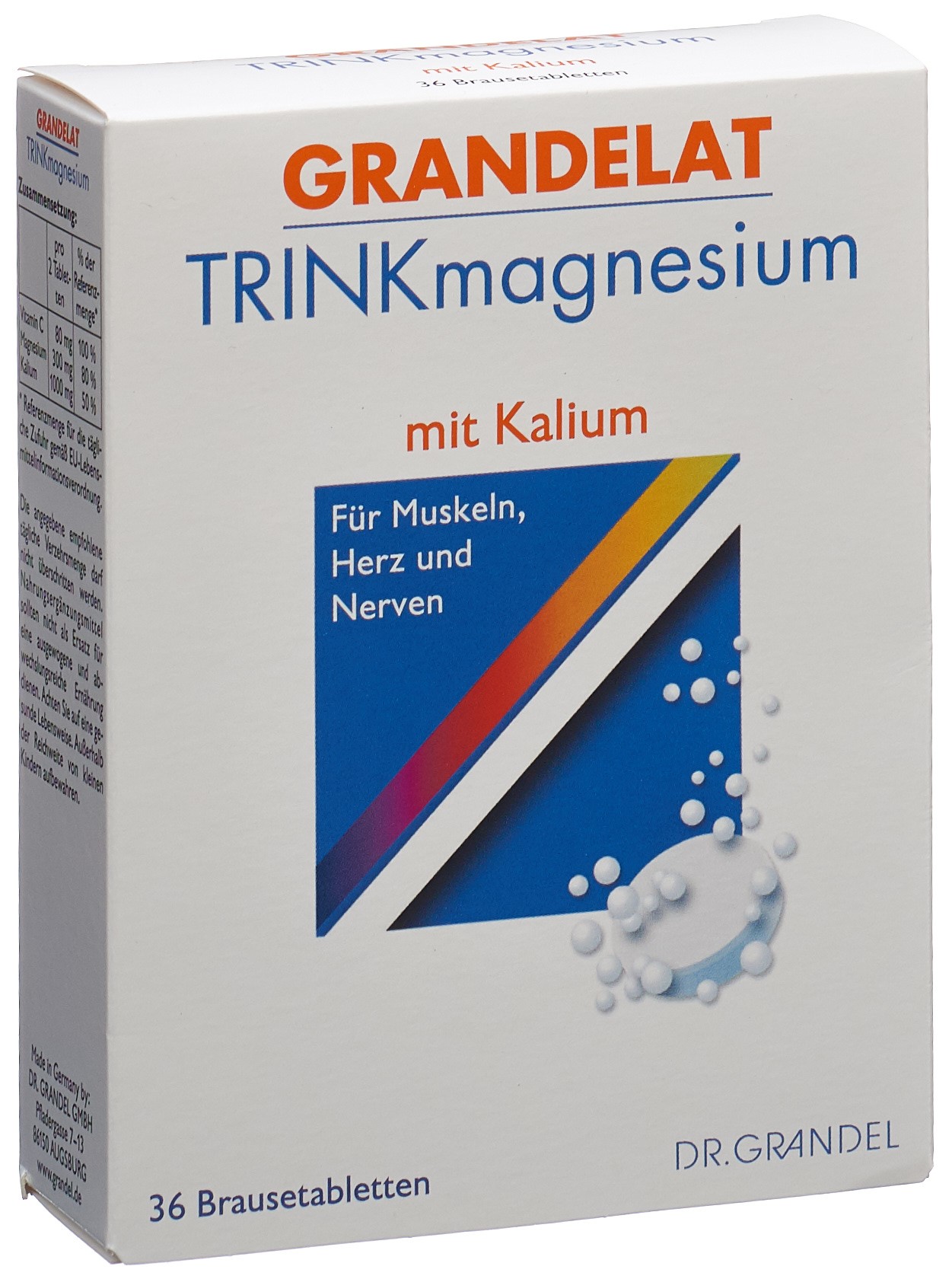 Grandel Magnesium Brausetabl 36 Stk