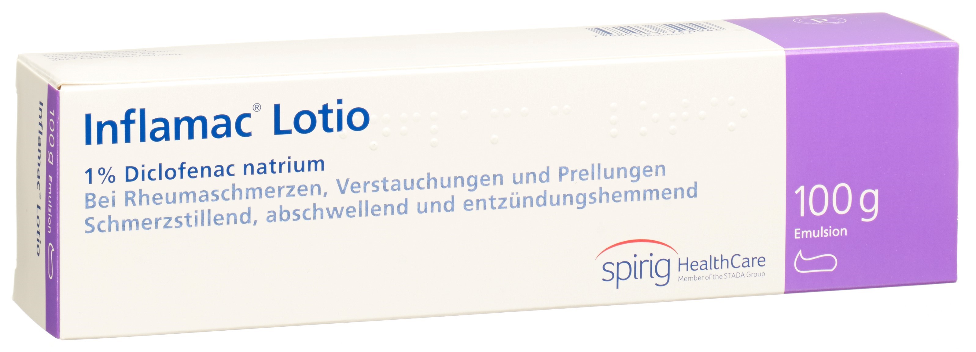INFLAMAC Lotio Emuls 1 % Tb 100 g