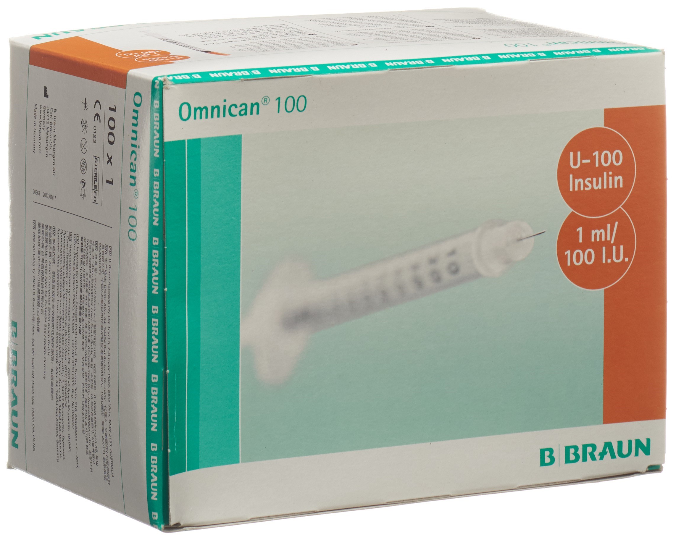 Omnican Insulin 100 1ml 0.3x12mm G30 einzel 100 Stk